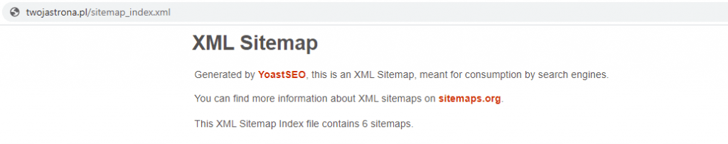 adres mapy witryny XML
