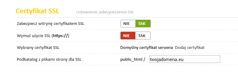 Jak Doda Certyfikat Ssl Pomoc Cyber Folks