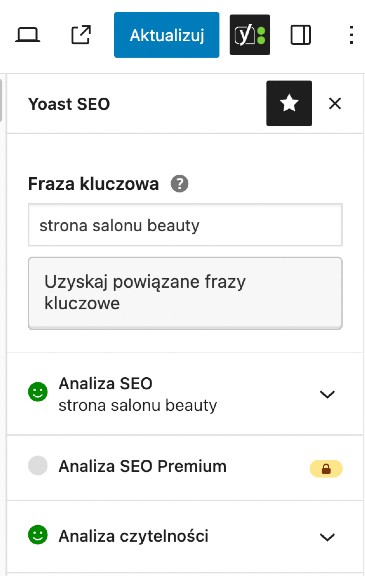 wskaźniki yoast seo