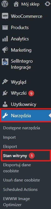 Sprawdzanie biblioteki mediów. Ustawienia WordPress