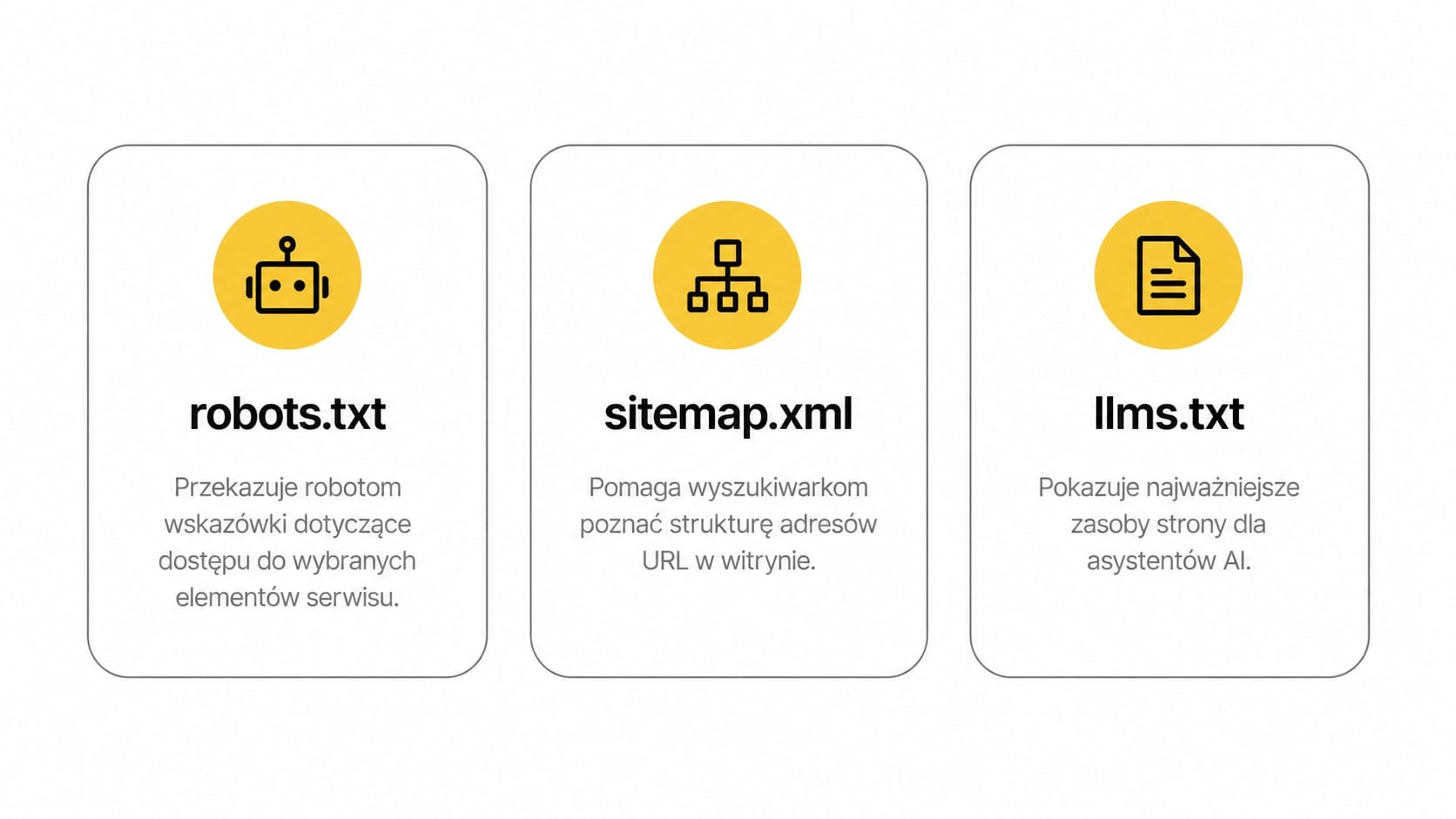 Różnice pomiędzy robot.txt a sitemap.txt a llms.txt
