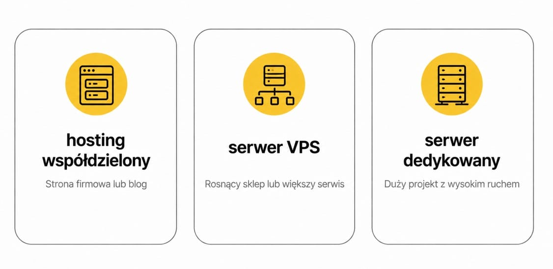 Hosting współdzielony, VPS i serwer dedykowany. Zastosowanie