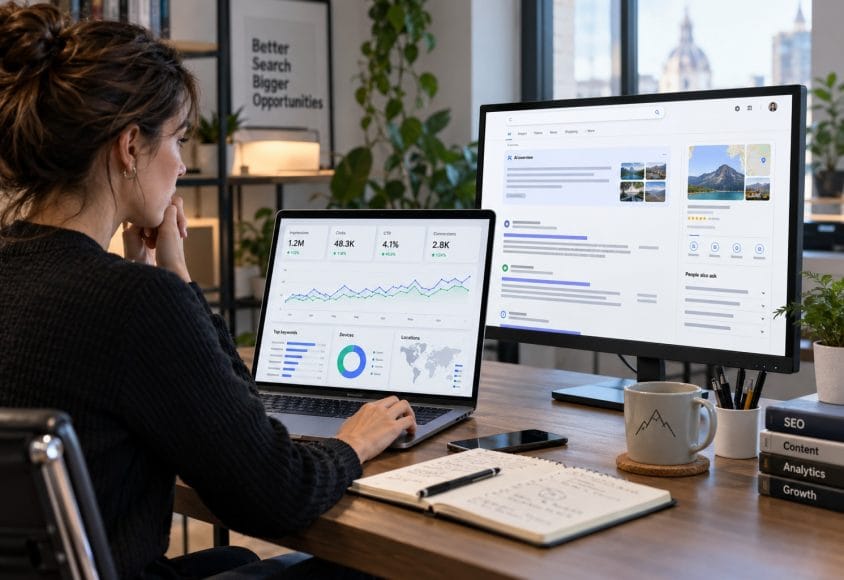 Monitoring widoczności w Google
