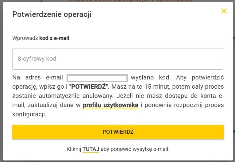 potwierdzenie ustawienia kodu antyphishingowego w panelu cyebr_Folks